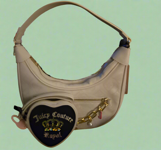 Juicy Couture Shoulder Bag w/ Matching Heart Shaped Wristlet