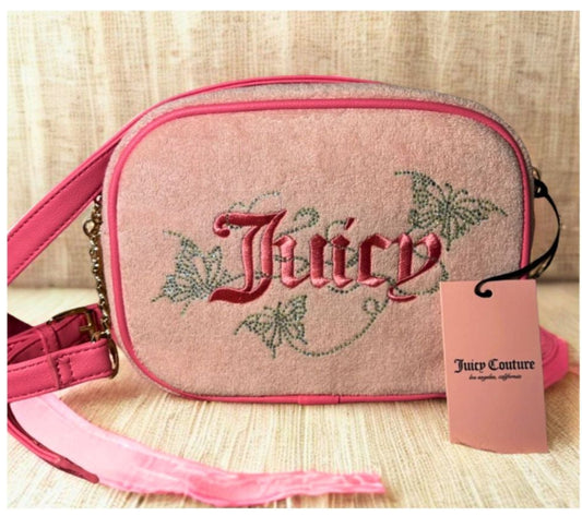 Juicy Couture Camera Bag Crossbody w/ Heart Wristlet