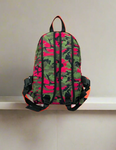 Badgley Mischka Nylon Pink Camo Backpack